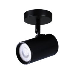 Brianna Aluminium Round Base Spotlight, 1 Light, Black