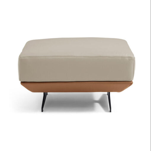 Briora Modern Leather Ottoman