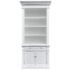 Dundee Birch Timber Library Bookcase, 108cm, White
