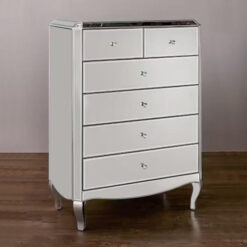 Elizabeth Mirrorred 6 Drawer Tallboy