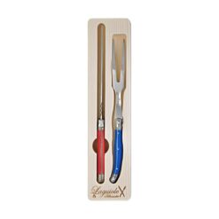 Laguiole Silhouette 2 Piece Carving Knife & Fork Set, Multi