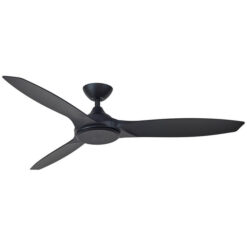 Martec Newport Indoor / Outdoor DC Ceiling Fan, 142cm/56", Matt Black