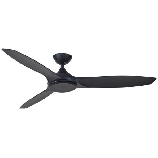 Martec Newport Indoor / Outdoor DC Ceiling Fan, 142cm/56", Matt Black