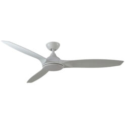 Martec Newport Indoor / Outdoor DC Ceiling Fan with CCT Dimmable LED Light, 142cm/56", Satin White