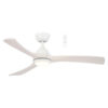 Martec Norfolk Indoor / Outdoor Smart DC Ceiling Fan with CCT Dimmable LED Light, 142cm/56", Matt White