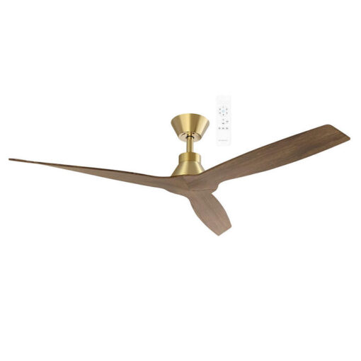 Martec Triumph Indoor / Outdoor Smart DC Ceiling Fan, 132cm/52", Antique Bronze / Walnut