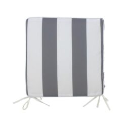 Minell Stripe Outdoor Seat Pad, Grey