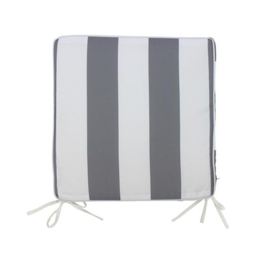 Minell Stripe Outdoor Seat Pad, Grey