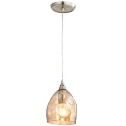 Ordito Glass Pendant Light, Champagne
