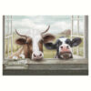 "Outside The Pastures Window" Stretched Canvas Wall Art Print, 100cm