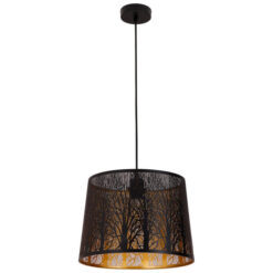 Penshade Iron Pendant Light, Tree, Black