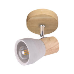 Rosalyn Cement & Wood Spotlight, 1 Light
