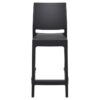 Siesta Maya Commercial Grade Indoor / Outdoor Counter Stool, Black