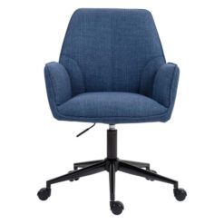 Spring Fabric Office Chair, Navy