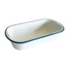 Urban Style Enamel Loaf Tin, 26cm, White