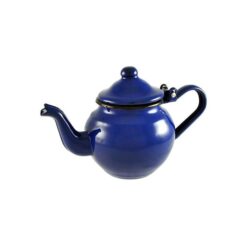 Urban Style Enamel Teapot, 425ml, Blue