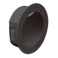 You IP54 Indoor / Outdoor Recessed LED Steplight, 3000K, Round, Black