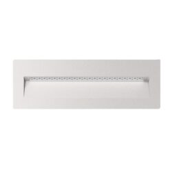 Zac IP65 Exterior Recessed LED Steplight, 12V, 8W, 5000K, Rectangular, White