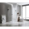 110x120cm Double Door Corner Shower Screen with Channels and SS Hinges - Chrome
