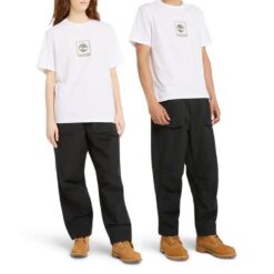 All Gender Short Sleeve Stack Camo T-Shirt White