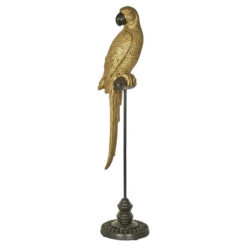 Amabela Parrot Sculpture, Medium, Gold