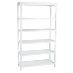 Arco Wooden Display Shelf / Room Divider, White