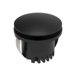 Aura Aluminium Recessed LED Round Steplight, Halo, 240V, CCT, Black