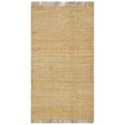 Bali No.1140 Handwoven Jute Rug, 80x150cm, Natural