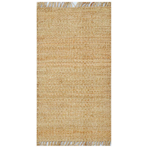 Bali No.1140 Handwoven Jute Rug, 80x150cm, Natural