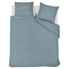 Beddinghouse Summer Seersucker Cotton Quilt Cover Set, Queen, Blue / Grey
