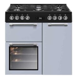 Beko 90cm Dual Fuel Freestanding Cooker - Blue