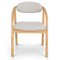 Bramwick Fabric & Timber Carver Dining Chair