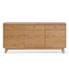 Brietta Messmate Timber 3 Door 3 Drawer Buffet Table, 180cm