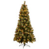 Bristle Berry LED Light Up Artificial Christmas Tree, 229cm