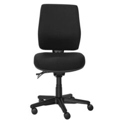 Buro Roma Fabric Office Chair, High Back, Black
