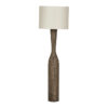 Callum Timber Base Floor Lamp, Natural / Beige