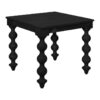 Ceron Mango Wood Square Side Table, Black
