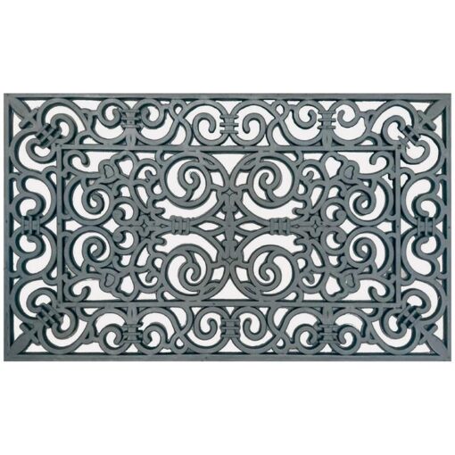 Chaillot Rubber Filigree Doormat, 70x45cm