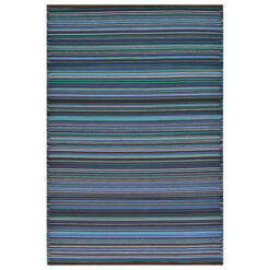 Chatai Rongoli Reversible Outdoor Rug, 240x150cm, Navy