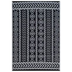 Chatali Tomo Reversible Outdoor Rug, 270x180cm, Black