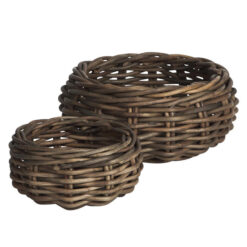 Corbeille Werac 2 Piece Rattan Bowl Basket Set