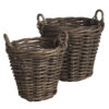 Corbeille Werac 2 Piece Rattan Round Basket Set