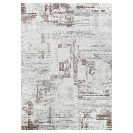 Decora No.46027 Modern Rug, 170x120cm, Red / Silver