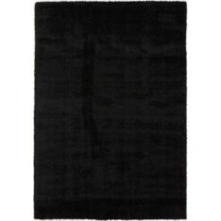 Eden Shag Rug, 150x80cm, Black