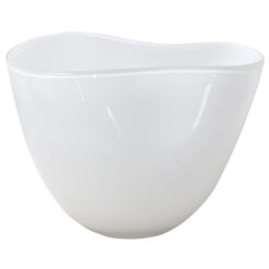 Eloise Glass Vase, Medium, White