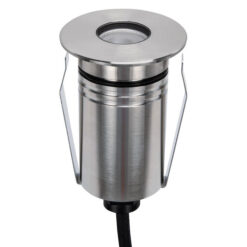 Emit IP67 Exterior LED Inground Light, Round Open, 2.5W, RGBW, Stainless Steel