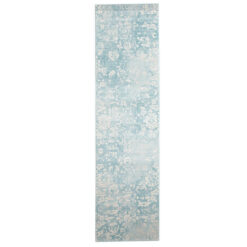 Evoke Skyline Turkish Made Modern Runner Rug, 300x80cm, Blue
