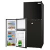 GECKO 125L Portable Upright Fridge 12V/24V/240V for Motorhome and Caravan, Black