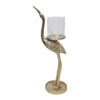 Hamlet Crane Metal Pillar Candle Holder, Large