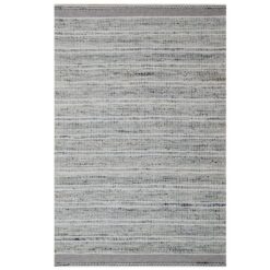 Jasmine No.6332 Handwoven Wool & Jute Rug, 160x230cm, Silver / Ivory